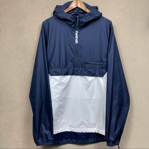 Nike SB Rain Anorak Half Zip Hoodie Navy White